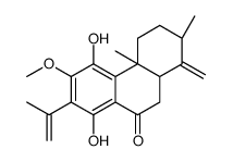 cas no 142182-52-3 is (2S,4aS,10aS)-5,8-dihydroxy-6-methoxy-2,4a-dimethyl-1-methylidene-7-prop-1-en-2-yl-3,4,10,10a-tetrahydro-2H-phenanthren-9-one
