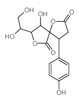 cas no 14225-07-1 is 1,7-Dioxaspiro[4.4]nonane-2,6-dione,8-[(1S)-1,2-dihydroxyethyl]-9-hydroxy-4-(4-hydroxyphenyl)-, (4R,5S,8R,9R)-(9CI)