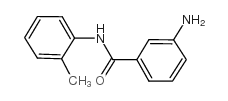 cas no 14315-20-9 is 3-aMino-N-(2-Methylphenyl)benzaMide