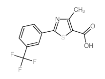 cas no 144059-85-8 is 4-Methyl-2-[3-(trifluoromethyl)phenyl]-1,3-thiazole-5-carboxylic acid