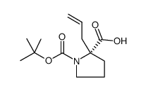cas no 144085-23-4 is (R)-2-ALLYL-1-(TERT-BUTOXYCARBONYL)PYRROLIDINE-2-CARBOXYLIC ACID