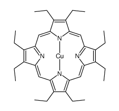 cas no 14409-63-3 is copper(II) 2,3,7,8,12,13,17,18-octaethylporphine