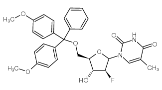 cas no 144822-48-0 is 1-[5-O-[Bis(4-methoxyphenyl)phenylmethyl]-2-deoxy-2-fluoro-β-D-arabinofuranosyl]-5-methyl-2,4(1H,3H)-pyrimidinedione