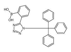 cas no 144873-97-2 is [2-[1-(TRIPHENYLMETHYL)-1H-TETRAZOL-5-YL]PHENYL]BORONIC ACID