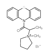 cas no 145-54-0 is Pyrrolidinium,1-methyl-1-[1-methyl-2-oxo-2-(10H-phenothiazin-10-yl)ethyl]-, bromide (1:1)