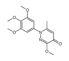 cas no 146824-91-1 is 3-methoxy-6-methyl-1-(3,4,5-trimethoxyphenyl)pyridazin-4-one