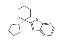 cas no 147299-15-8 is 1-(1-(Benzo[b]thiophen-2-yl)cyclohexyl)pyrrolidine