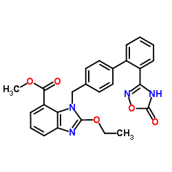 cas no 147403-52-9 is 1-[[2'-(2,5-Dihydro-5-oxo-1,2,4-oxadiazol-3-yl)[1,1'-biphenyl]-4-yl]methyl]-2-ethoxy-1H-benzimidazole-7-carboxylic acid methyl ester
