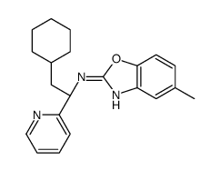 cas no 147432-77-7 is N-[(1S)-2-Cyclohexyl-1-(2-pyridinyl)ethyl]-5-methyl-1,3-benzoxazo l-2-amine