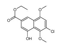 cas no 147589-46-6 is Ethyl 6-chloro-4-hydroxy-5,8-dimethoxy-2-naphthoate