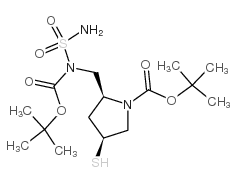 cas no 148017-44-1 is (2s,4s)-1-t-butoxycarbonyl-2-(N-T-butoxycarbonyl-N-sulfamoylamino)methyl-4-mercapto-pyrrolidine