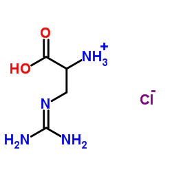cas no 1482-99-1 is 3-Carbamimidamido-L-alanine hydrochloride (1:1)