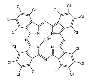 cas no 14832-14-5 is [1,2,3,4,8,9,10,11,15,16,17,18,22,23,24,25-hexadecachloro-29H,31H-phthalocyaninato(2-)-N29,N30,N31,N32]copper