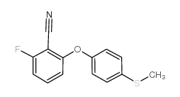 cas no 148901-52-4 is 2-Fluoro-6-[4-(methylthio)phenoxy]benzonitrile
