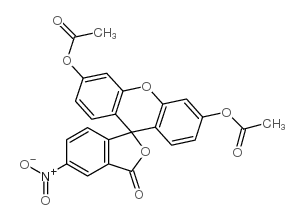 cas no 14926-29-5 is (6'-acetyloxy-5-nitro-3-oxospiro[2-benzofuran-1,9'-xanthene]-3'-yl) acetate