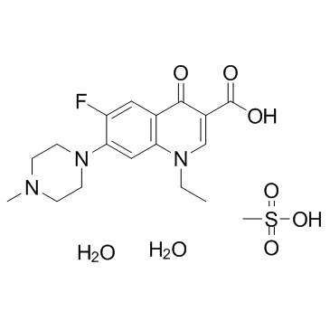 cas no 149676-40-4 is Pefloxacin mesylate dihydrate