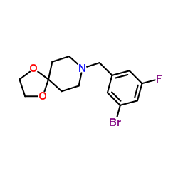 cas no 1506296-07-6 is 1,?4-?Dioxa-?8-?azaspiro[4.5]?decane, 8-?[(3-?bromo-?5-?fluorophenyl)?methyl]?