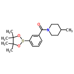 cas no 1509932-02-8 is Methanone, (4-?methyl-?1-?piperidinyl)?[3-?(4,?4,?5,?5-?tetramethyl-?1,?3,?2-?dioxaborolan-?2-?yl)?phenyl]?-