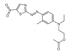 cas no 15141-18-1 is 2-[N-ethyl-4-[(5-nitrothiazol-2-yl)azo]-m-toluidino]ethyl acetate