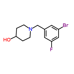 cas no 1514878-90-0 is 1-(3-Bromo-5-fluorobenzyl)-4-piperidinol
