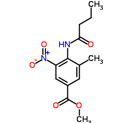 cas no 152628-01-8 is Methyl 4-(butyrylamino)-3-methyl-5-nitrobenzoate