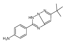 cas no 152828-25-6 is 4-(6-tert-butyl-5H-pyrazolo[1,5-b][1,2,4]triazol-2-yl)aniline