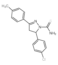 cas no 153332-10-6 is 5-(4-chlorophenyl)-3-p-tolyl-4,5-dihydro-1h-pyrazole-1-carbothioamide
