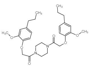 cas no 154-82-5 is 2-(2-methoxy-4-propylphenoxy)-1-[4-[2-(2-methoxy-4-propylphenoxy)acetyl]piperazin-1-yl]ethanone