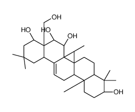 cas no 15448-03-0 is (3S,6aR,6bS,7R,8S,8aS,9S,12aR,14aR,14bR)-8a-(hydroxymethyl)-4,4,6a,6b,11,11,14b-heptamethyl-1,2,3,4a,5,6,7,8,9,10,12,12a,14,14a-tetradecahydropicene-3,7,8,9-tetrol