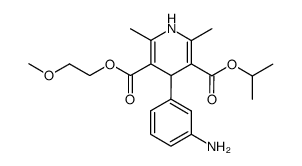 cas no 155861-24-8 is isopropyl 2-methoxyethyl 4-(3-aminophenyl)-1,4-dihydro-2,6-dimethyl-pyridine-3,5-dicarboxylate