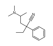 cas no 15599-27-6 is 4-(Dimethylamino)-2-ethyl-2-phenylpentanenitrile