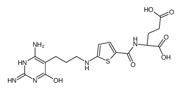 cas no 158010-68-5 is (2S)-2-[[5-[3-(2,6-diamino-4-oxo-1H-pyrimidin-5-yl)propylamino]thiophene-2-carbonyl]amino]pentanedioic acid