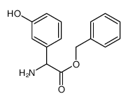 cas no 158579-89-6 is benzyl 2-amino-2-(3-hydroxyphenyl)acetate