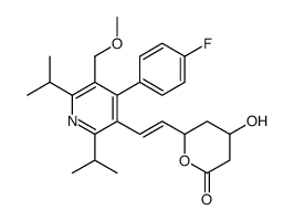 cas no 158878-46-7 is 6-[2-[4-(4-fluorophenyl)-5-(methoxymethyl)-2,6-di(propan-2-yl)pyridin-3-yl]ethenyl]-4-hydroxyoxan-2-one