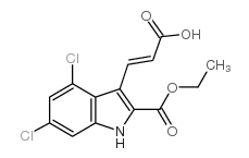 cas no 159054-14-5 is ethyl 3-(2-carboxy-vinyl)-4,6-dichloro-1h-indole-2-carboxylate