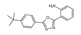 cas no 159222-57-8 is 2-(2-AMINOPHENYL)-5-(4-(TERT-BUTYL)PHENYL)-1,3,4-OXADIAZOLE