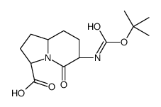 cas no 159303-50-1 is (3S,6S,8AS)-6-((TERT-BUTOXYCARBONYL)AMINO)-5-OXOOCTAHYDROINDOLIZINE-3-CARBOXYLIC ACID