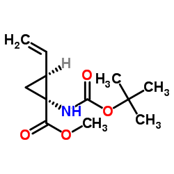 cas no 159622-09-0 is (1R,2S)-1-[[(1,1-Dimethylethoxy)carbonyl]amino]-2-ethenylcyclopropanecarboxylic acid methyl ester