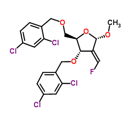 cas no 159944-91-9 is Methyl-2-deoxy-3,5-bis-O-(3,5-dichlorophenyl)-2E-(fluoromethylene)-alpha-D-erythropentofuranoside