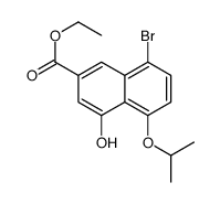 cas no 162147-17-3 is Ethyl 8-bromo-4-hydroxy-5-isopropoxy-2-naphthoate