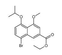 cas no 162147-18-4 is Ethyl 8-bromo-5-isopropoxy-4-methoxy-2-naphthoate