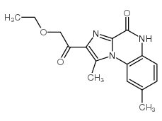 cas no 164329-39-9 is Imidazo[1,2-a]quinoxaline-2-carboxylic acid, 4,5-dihydro-1,8-dimethyl-4-oxo-, ethyl ester