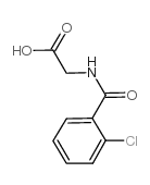 cas no 16555-60-5 is (2-Chloro-benzoylamino)-acetic acid