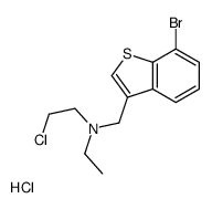 cas no 16584-10-4 is N-[(7-bromo-1-benzothiophen-3-yl)methyl]-2-chloro-N-ethylethanamine,hydrochloride