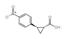 cas no 16633-46-8 is TRANS-2-(4-NITROPHENYL)CYCLOPROPANECARBOXYLIC ACID