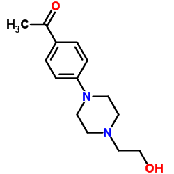 cas no 166438-77-3 is 1-(4-(4-(2-Hydroxyethyl)piperazin-1-yl)phenyl)ethanone