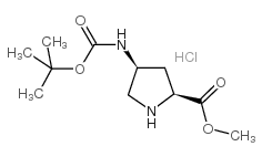 cas no 168263-82-9 is (2S,4S)-4-Boc-Amino pyrrolidine-2-carboxylic acid methylester hydrochloride