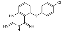 cas no 168910-48-3 is 5-(4-chlorophenyl)sulfanylquinazoline-2,4-diamine