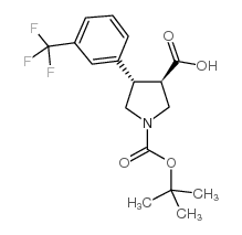 cas no 169248-97-9 is TRANS-1-(TERT-BUTOXYCARBONYL)-4-(3-(TRIFLUOROMETHYL)PHENYL)PYRROLIDINE-3-CARBOXYLIC ACID