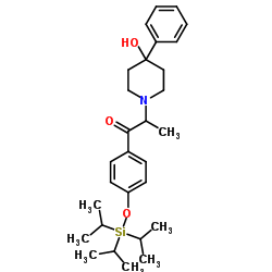 cas no 169332-15-4 is 1-[4-( Triisopropylsilyl)oxylp henyl]- 2-(4-hydroxy-4-pheny1piperidino)-1-propanone